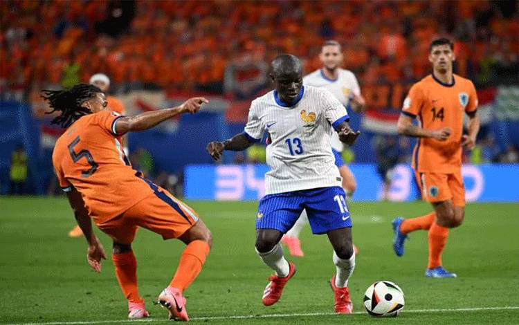 Hasil Bola Euro 2024 Belanda vs Prancis: Skor 0-0