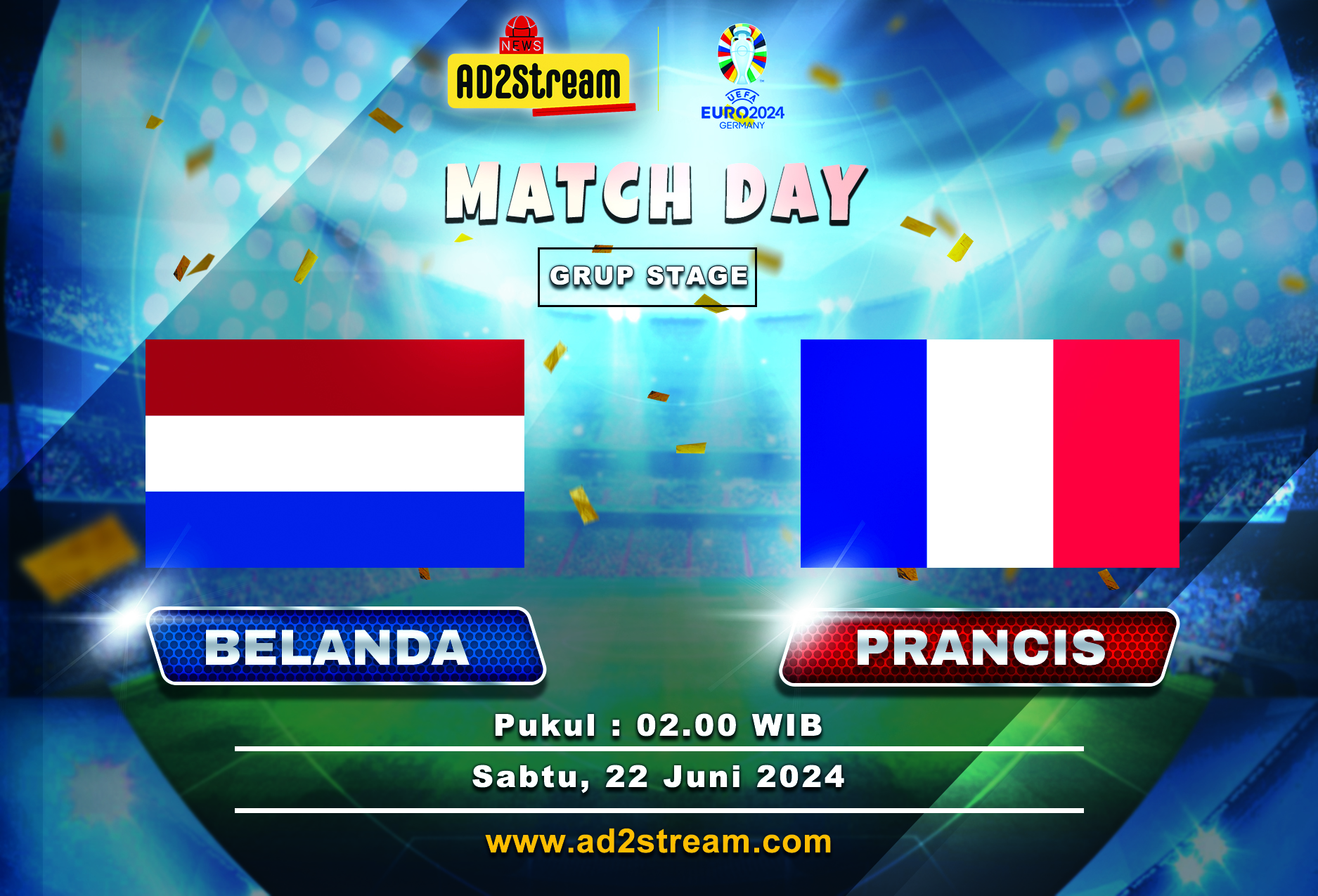 Hasil Bola Euro 2024 Belanda vs Prancis: Skor 0-0